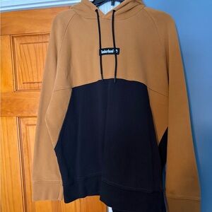 Timberland Men's Brown and Black Hoodie